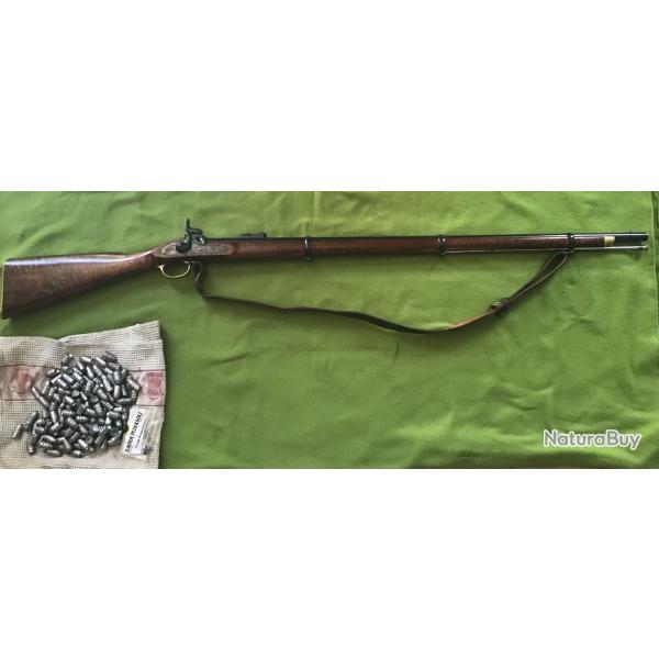 MAGNIFIQUE CARABINE ENFIELD model 1853 cal 58  RPLIQUE PLUS 120 OGIVES ET BRETELLE