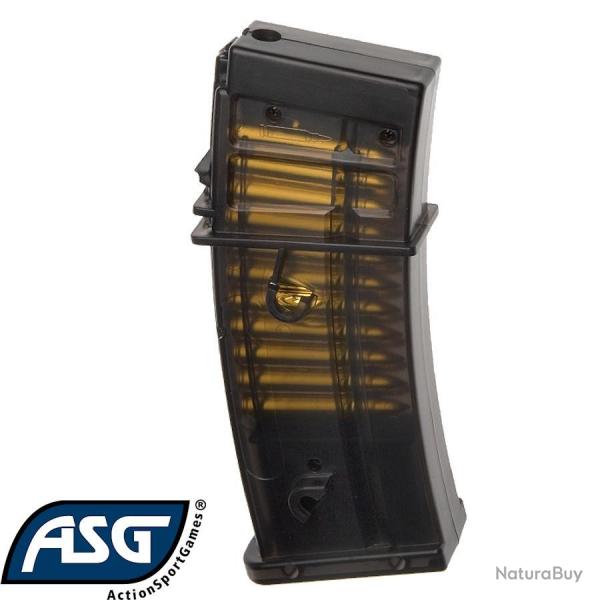 ASG 15263 Chargeur ASG DLV36 Low Cap 48 Billes - Transparent Fumé (G36 AEG