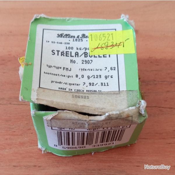 ogives Sellier Bellot 7.62 311 123 grains