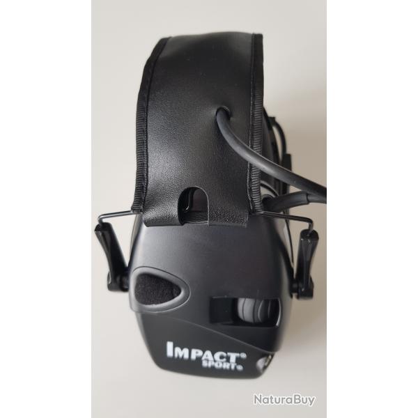 Casque lectronique de protection auditive couleur "" Black ""