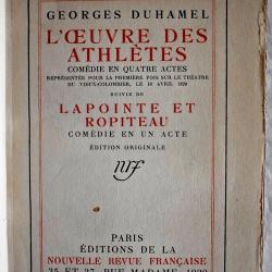 L'oeuvre des athlètes, suivie de Lapointe et Ropiteau - EO - Georges Duhamel