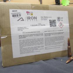 250 cartouches 7.62 x 54R FMJ IRON WORKS