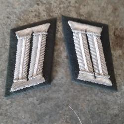 PAIRE DE PATTES DE COL D OFFICIER WH INFANTERIE ,MODELE 1943