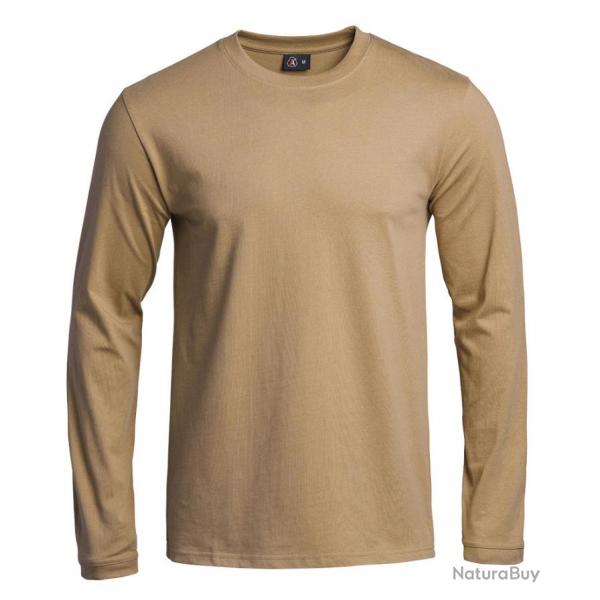 T SHIRT STRONG MANCHES LONGUES TAN