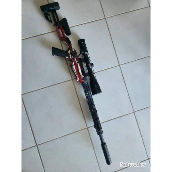 Carabine Ruger Precision Rimfire "American flag limited dition"22LR 10Cps 18" 46cm Filete 1/2-28"