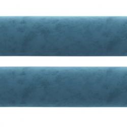 Coussins décoratifs lot de 2 bleu Ø15x50 cm velours doux confort design intérieur