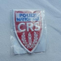 Insigne badge tissu CRS Police Nationale