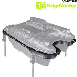 Support Bateau Bait Boat Pod Carbon Inox pour Ridgemonkey Hunter