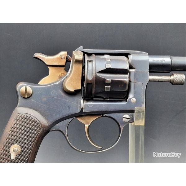 REVOLVER 1892 CIVIL par GJ GILON Jacques Lige pour la MAS Calibre 8MM 92 ou 1887 - France XIX Fran