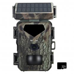 Caméra de Chasse Solaire 20MP 1080P Vision Nocturne Infrarouge, Détection 0,3s IP65 Étanche
