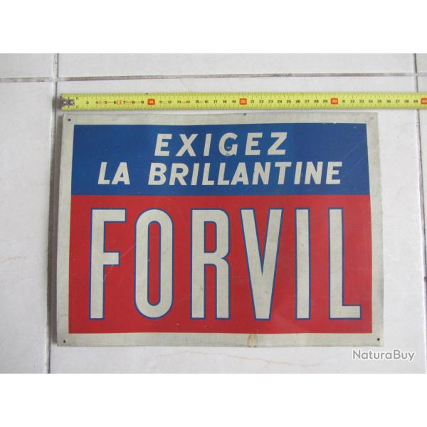 Tle publicitaire brillantine Forvil 1950