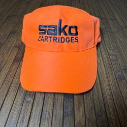CASQUETTE SAKO CARTRIDGES ORANGE NEUVE