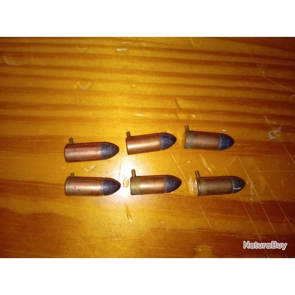 6 balles de lefaucheux 7mm