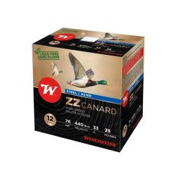 Cartouches WINCHESTER ZZ CANARD ACIER calibre 12/76 33g n&deg;4 x25