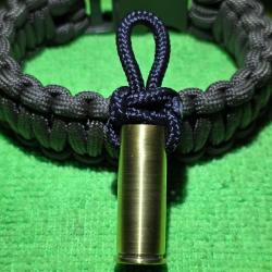 Porte clef 44 magnum rem mag paracorde court BLACK