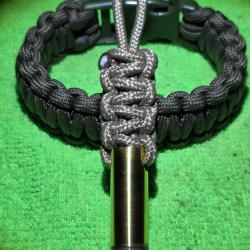 Porte-clé 44 magnum/rem/mag paracorde long TAN