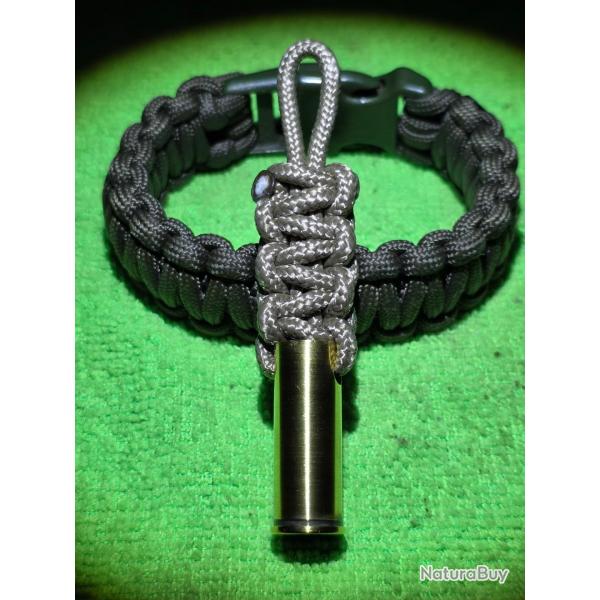 Porte-cl 44 magnum/rem/mag paracorde long TAN