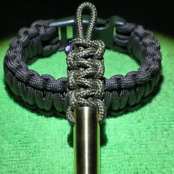 Porte-clé 44 magnum/rem/mag paracorde long GREEN