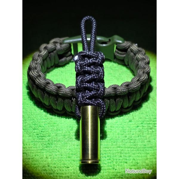 Porte-cl 44 magnum/rem/mag paracorde long BLACK