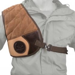 Gilet de protection en cuir Righty Hunter (brun)
