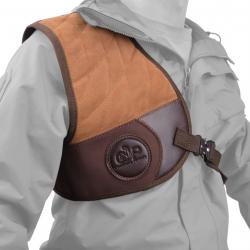 Gilet de protection en cuir Righty Hunter (brun foncé) (3)