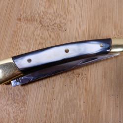 Couteau pliant ancien LE THIERS corne Maurice DUBOST TB état FRANCE