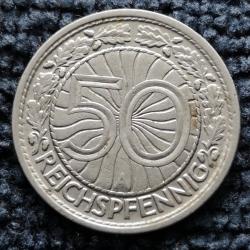 Monnaie Allemagne - 1928 A - 50 reichspfennig (Grade : TTB) - ref N1656