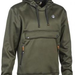 Sweat à capuche kaki Percussion doublé polaire