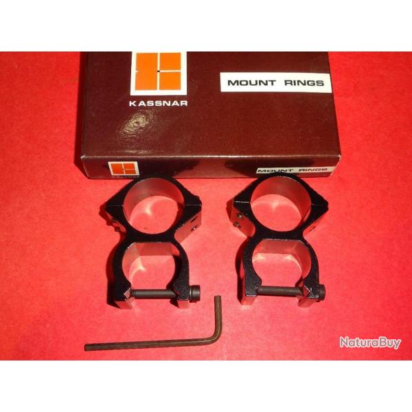 colliers KASSNAR NEUFS + clef montage lunette dia. 25.4mm / queue d'aronde 21mm -VENDU PAR JEPERCUTE