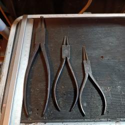 Lot ancienne pince bec rond pro