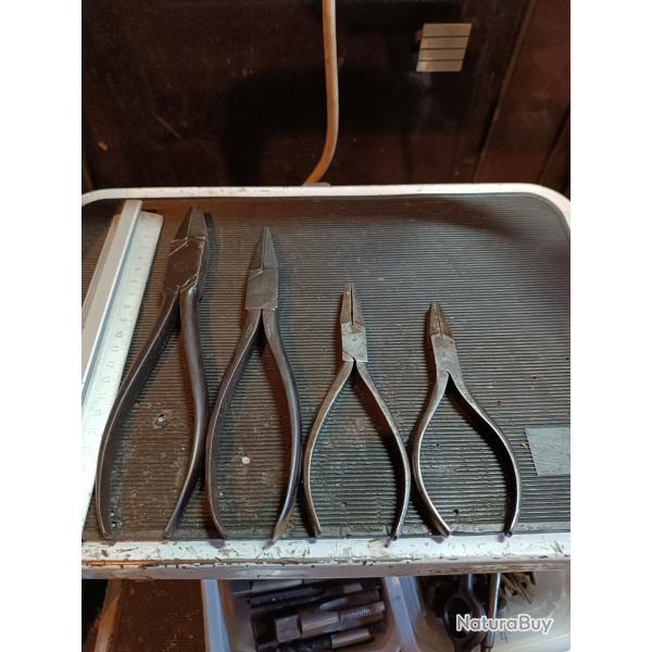 Lot ancienne pince bec plat pro