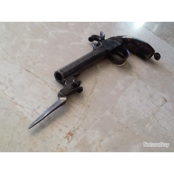 Pistolet  percussion A.Francotte