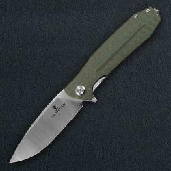Couteau Ironfly Zesty Green Lame Acier VG 10 Drop Point Manche G10 Liner Lock IFVF01GN