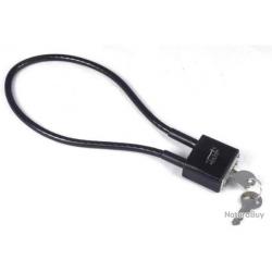 Cadenas noir pour arme à feu - Verrou de pontet 2 clés - Noir - Livraison rapide