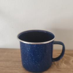 TASSE METAL BLEUE ,350 ML,TYPE WESTERN