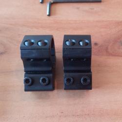 collier lunette 25.4 montage fixe rail de 11mm