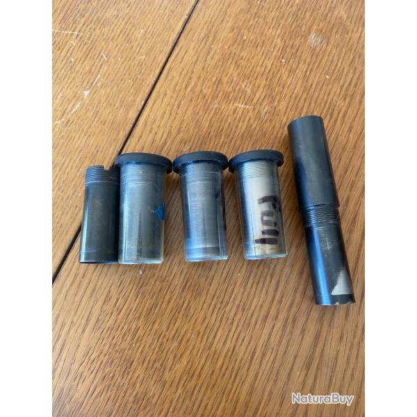 Chokes beretta ultra light ou Benelli type S 90  1/2,  1/4, lisse, full,et une rallonge de 5cm full