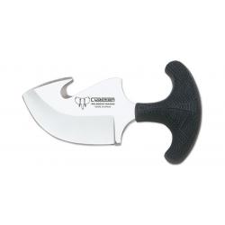 Couteau Cudeman Skinner - Lame 80mm - Manche Grip - Etui Cuir