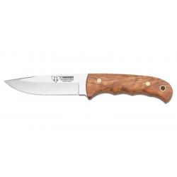 Couteau Cudeman Hunting - Lame 110mm - Manche Olivier - Etui Cuir