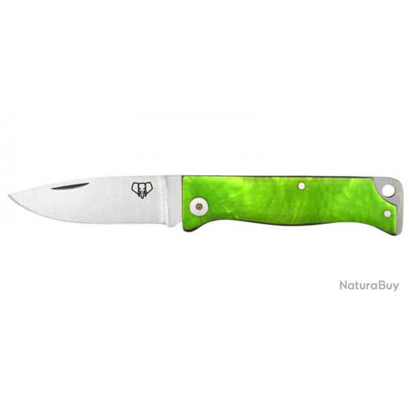 Couteau Cudeman Juma Vert - Lame 55mm - Manche Juma - Etui Ska