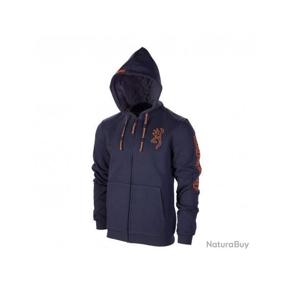 SWEATSHIRT ZIPPE BROWNING SNAPSHOT BLUE