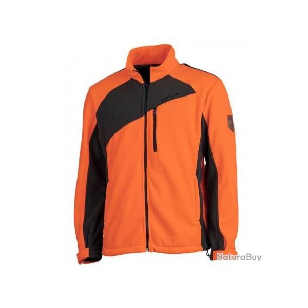 blouson POLAIRE SOMLYS ORANGE VERT