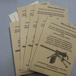 Offre tarif spécial revendeur : 100 Manuels techniques TM 9-1005. Mitrailleuse BROWNING 1919 cal.30