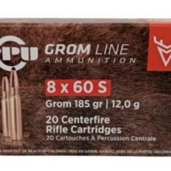 20 Munitions PPU  8×60 S - 185 gr