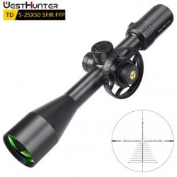 WestHunter TD 5-25X50 SFIR FFP Scope | First Focal Plane LIVRAISON GRATUITE