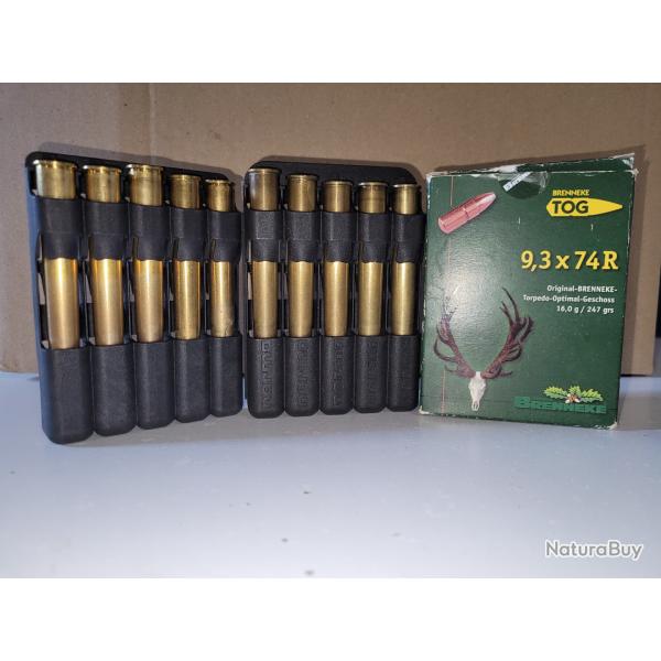 100 Douilles de calibre 9.3*74R