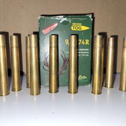 100 Douilles (vides) de calibre 9.3*74R - servi une fois