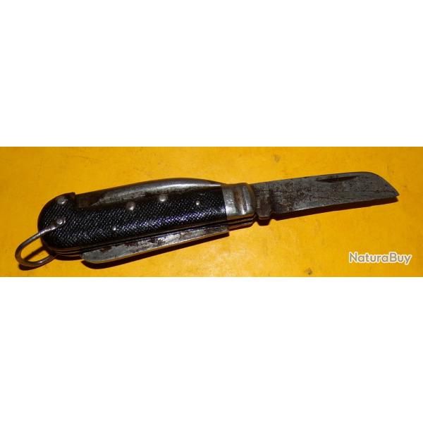 ARMEE ITALIENNE WWII COUTEAU PLIANT DE POCHE , FABRICATION SIMAV NAPOLI ,  ETAT  VOIR PHOTOS . POUR