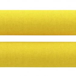 Coussins décoratifs lot de 2 jaune Ø15x50 cm velours doux confort design intérieur