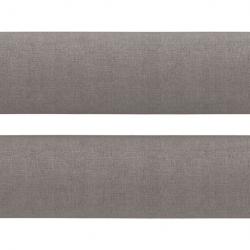 Coussins décoratifs lot de 2 taupe Ø15x50 cm velours doux confort design intérieur